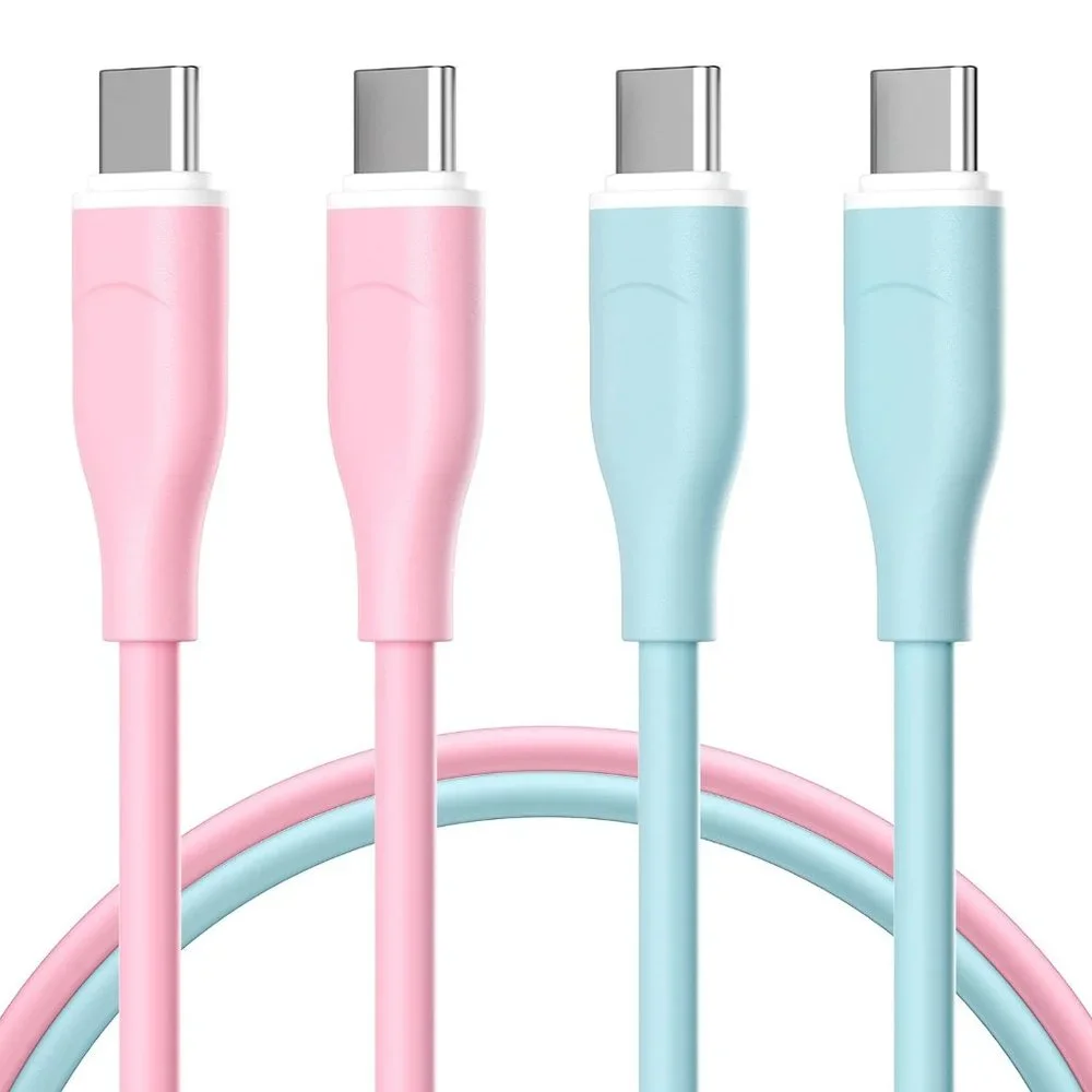 2-Pack 6ft USB C Fast Charging Cables for iPhone, Samsung, MacBook